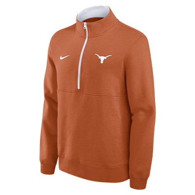 Texas Primetime Primary Logo Men's Nike College 1/2-Zip Crew. Nike.com